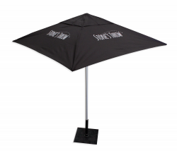 Café Umbrellas - Star Outdoor Café Range Branding and Promotion