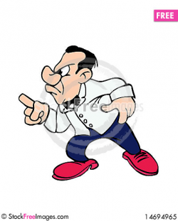 Cartoon Drawing Of An Angry Waiter - Free Stock Images & Photos ...