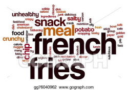 Stock Illustration - French fries word cloud. Clipart gg76040962 ...