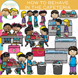 How to Behave in the Cafeteria Clip Art , Images & Illustrations ...
