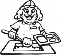 school cafeteria clipart black and white 7 | Clipart Station