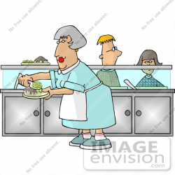 Cafeteria Workers Clipart
