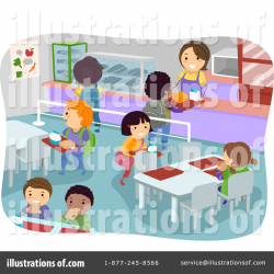 Cafeteria Clipart #1221299 - Illustration by BNP Design Studio