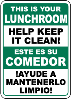 Cafeteria Signs, Lunchroom Signs, Lunch Room Signs