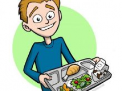 clipart cafeteria clipart of elementary students eating lunch in ...