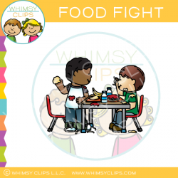 Food Fight Clip Art , Images & Illustrations | Whimsy Clips