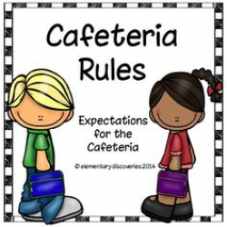 Cafeteria Manners Wall sign with editable rules | Lunch room ...