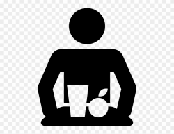 Icon Image Of A Person Holding A Lunch Tray - Cafeteria Icon ...