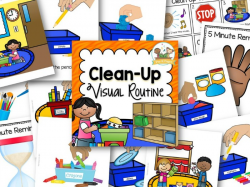 Clean Up Visual Routine - Pre-K Pages