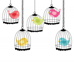 Whimsical Bird Cage Clipart