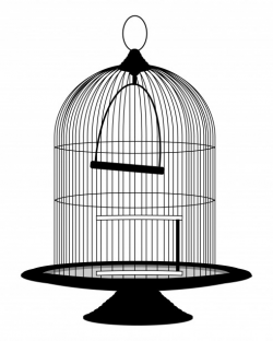 Cage clipart black and white - Pencil and in color cage clipart ...