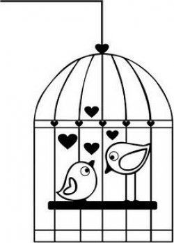 cage clipart black and white 8 | Clipart Station