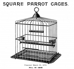 Vintage Clip Art - Fabulous Bird Cage - The Graphics Fairy