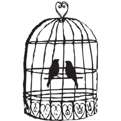 black and white clipart birdcage | Bird Cage Clip Art | Manualidades ...