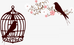 Brown Bird Cage Silhouette, Caged Bird, The Cage Birds, Implication ...