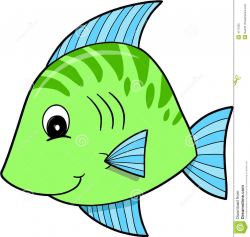 Cute Green Fish Vector | Elementary-Math | Pinterest | Free clipart ...