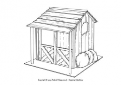 Horse House Stable Clipart - Clip Art Library