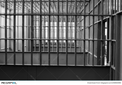 Locked Jail Cell Prison Bars Stock Photo 25856985 - Megapixl