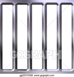 Stock Illustration - 3d metal cage. Clipart Drawing gg53747058 - GoGraph