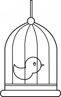 Cage clipart black and white - Pencil and in color cage clipart ...