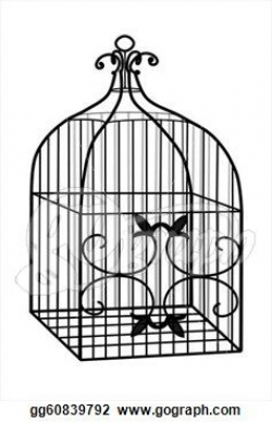 Stock Illustrations - 3D Bird Cage in Black. Stock Clipart ...