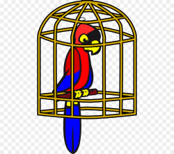 Birdcage Parrot Clip art - birdcage png download - 516*800 - Free ...