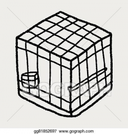 Clip Art Vector - Doodle pet cage. Stock EPS gg81852697 ...