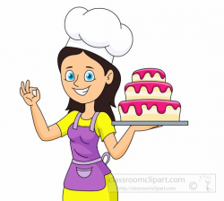 baker-with-a-large-layered-cake-clipart-5122.jpg | TEACH | Pinterest ...