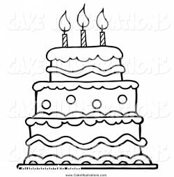 Sweet Looking Happy Birthday Clipart Black And White Free Download ...