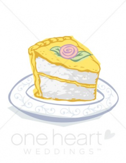 Cake Slice Clipart | Wedding Cake Clipart