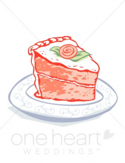 Clipart Slice of Cake | Wedding Cake Clipart