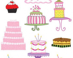 Cake Clipart Birthday Cake Clip Art Digital Cake Cupcake Clipart ...
