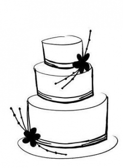 Wedding Cake Line Drawing at GetDrawings.com | Free for personal use ...