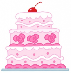 Free Birthday Cake Clip Art Image - A Fancy Girl's Birthday Cake ...
