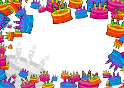 Birthday Cake Page Border Prawny Frame Clip Art – Prawny Clipart ...