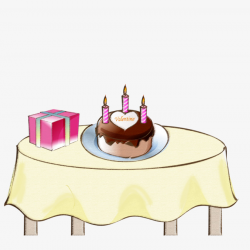 Birthday Cake And Gifts On The Table, Gift, Cake, Birthday PNG Image ...