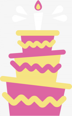Pink Three Layer Cake, Vector Png, Cake, Three Layer Cake PNG and ...