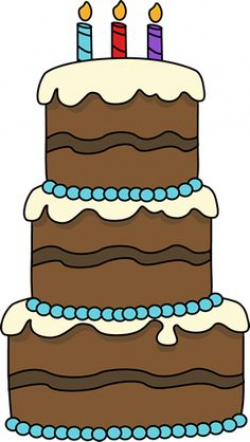 Layered Birthday Cake Clipart