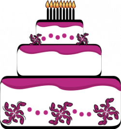 Three Tiered Pink Cake