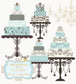 Elegant Cake Logo Clipart