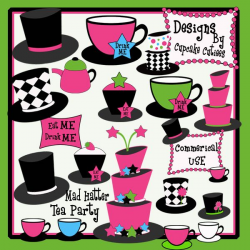 PRODUCT REVIEW: Illustrations & Cliparts – Mad Hatter Tea Party ...