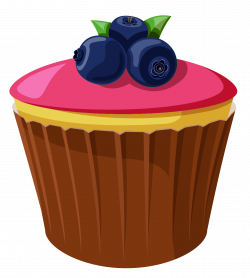 Mini Cake with Blueberries PNG Clipart Picture | Gallery ...