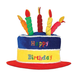 Amazon.com: Beistle 60717 Plush Birthday Cake Hat: Kitchen & Dining