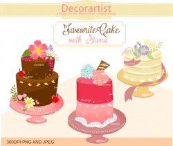 ON SALE Cake clipart., cakes clipart,. Wedding Cake Clipart ...