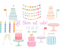Party clipart birthday clip art cake bunting wedding cake