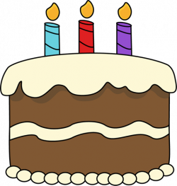 Chocolate Birthday Cake Clip Art - Chocolate Birthday Cake Image