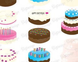 Birthday cake vector | Etsy
