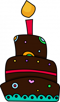 Chocolate Birthday Cake Clip Art - Nisartmacka.com