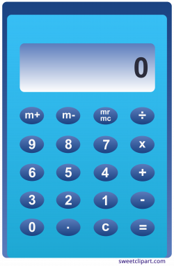 Simple Calculator Clipart - Sweet Clip Art
