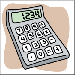 Clip Art: Calculator Color I abcteach.com | abcteach